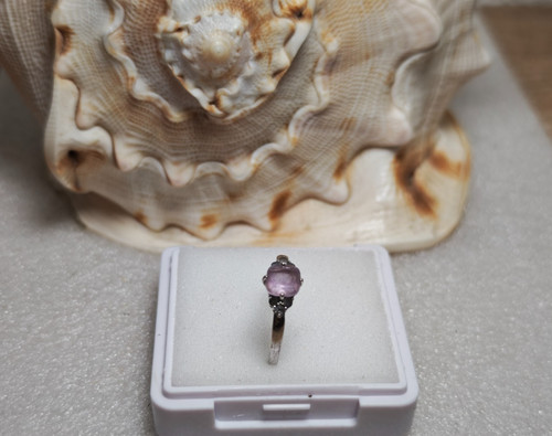 Amethyst silberring 20 - amethyst-silberring, gr.20