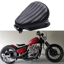 Schwarz Motorrad Solo Sitz