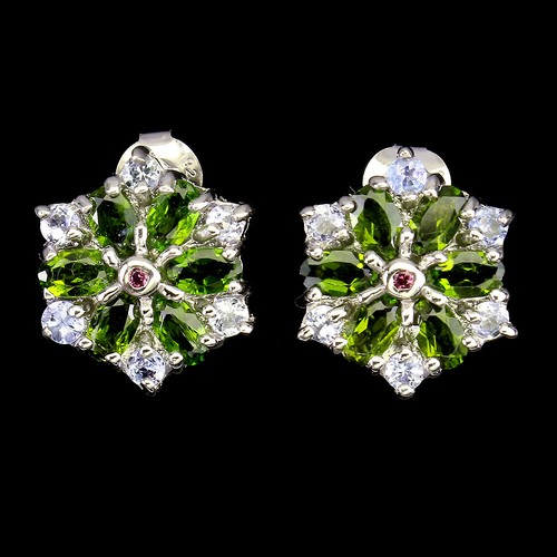925 sterling silber - silber, ohrringe