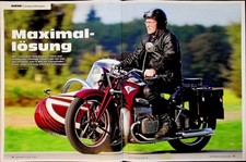 Motorrad Classic 2075) Zündapp K 800 Gespann mit 22PS in einer seltenen Vorstell