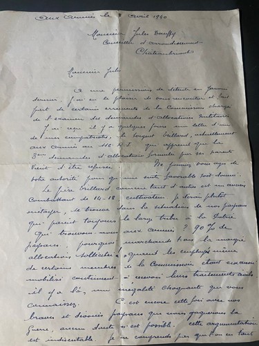 Militärbrief 1940 captain - militärbrief,