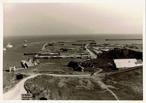 Helgoland hafen altes foto - hafen,,