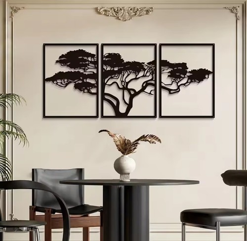 Metall wanddeko baum - wanddeko,