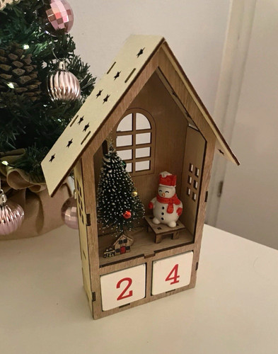 Adventskalender holzhaus mit - holzhaus,