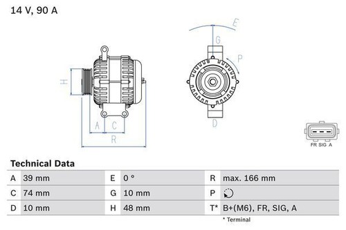 Bosch lichtmaschine 986 049 - bosch,