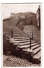 1949 Hundertneunundneunzig Schritte Whitby Yorkshire RP Postkarte BU496
