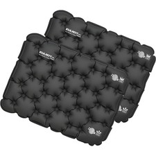 2 Stück Aufblasbares Camping Sitzkissen in Schwarz – Ultraleicht und