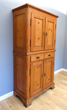 Antiker Landhaus Wirtschaftsschrank Küchenschrank um 1850  Weichholz