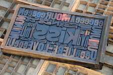 Collage KISS  Holzlettern Setzkasten Letternbild Holzbuchstaben Lettern