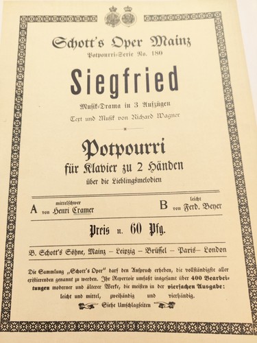 Siegfried musik drama - siegfried, musik-drama