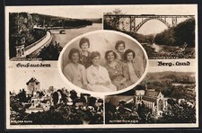 AK Remscheid, Remscheider Talsperre, Schloss Burg, Altenberger Dom 1960 