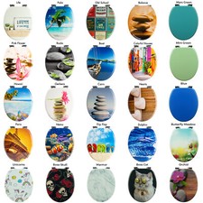 Sanfino® WC Sitz mit Absenkautomatik - Klobrille Toilettendeckel Toilettensitz