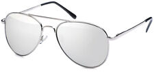 Pilotenbrille Pornobrille SILBER VERSPIEGELT M5458