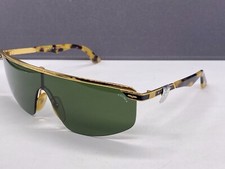 Sting Sonnenbrille Herren Gold Visier groß Monoscheibe Beach Vintage 80er N 185