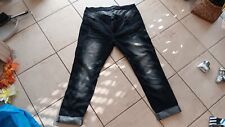 Jeans lang Damen, Stretch, Aufhellungen, anthrazit, Gr. 46, K+L Ruppert