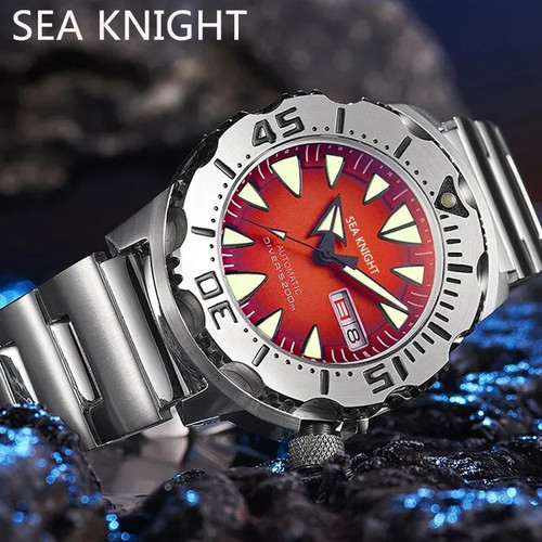 Herrenuhr taucher saphir 200m - herrenuhr,