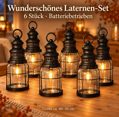 Laternen set teilig - laternen-set, 6-teilig