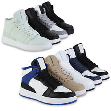 Damen Sneaker High Schnürer Bequeme Profil-Sohle 840181 Schuhe 