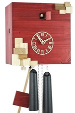 Romba -Moderne Kuckucksuhr rot