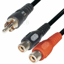 Audio Kabel Cinch 0,2m RCA Y
