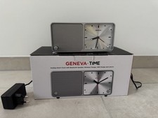 GENEVA TIME Bluetooth Box mit Analoger Uhr und Vintage Vibes - Schwarz