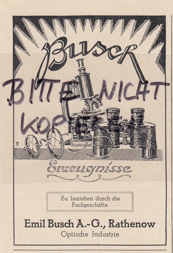 Rathenow werbung 1926 emil - rathenow,, 1926,