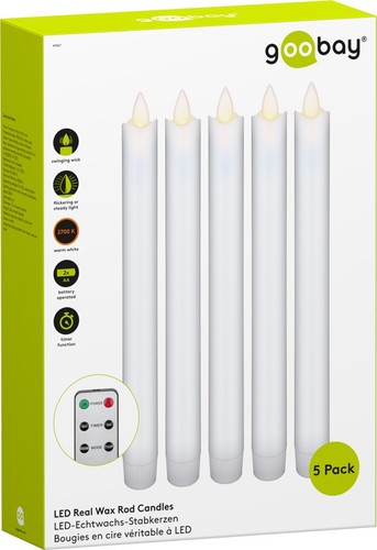 Goobay led echtwachs - led,