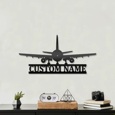 H Metall Wanddeko Flugzeug Boho Stil Wohnzimmer Schlafzimmer Bauernhaus Deko