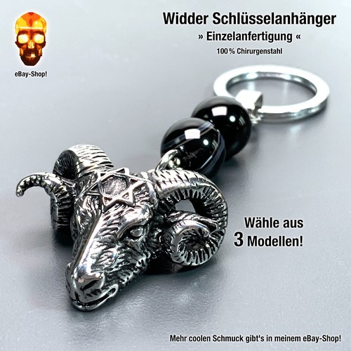 Widderkopf schlüsselanhänger - widderkopf,