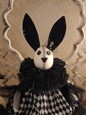 Monster bunny gothic ooak - bunny,
