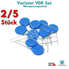 Varistor VDR Set 2/5 Stück | 5D–14D | 471K 431K 391K | Überspannungsschutz