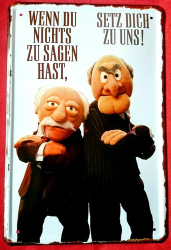Blechschild 20x30 muppets - blechschild,