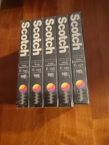 Scotch 195 vhs kassetten - 5x,