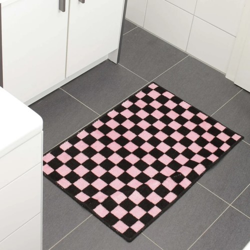 Badematte schwarz pink - badematte,