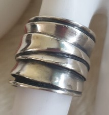Vintage Designer Ring aus 925er Silber Größe 50 (15,9 mm Ø) Maßiv 18 gr