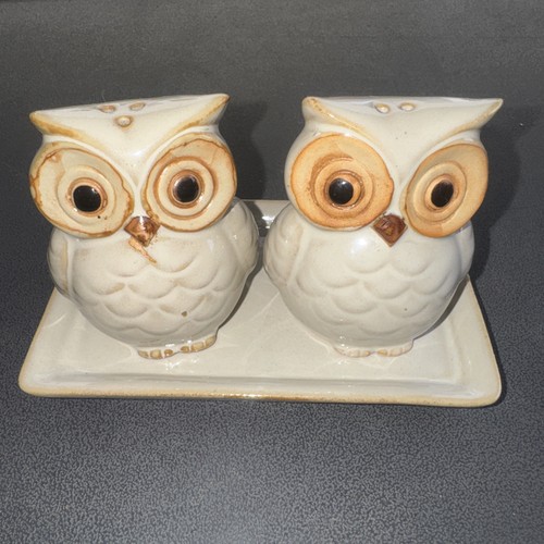 Mid century keramik eule - eule, salz
