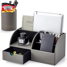 Schreibtisch Organizer Leder