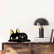 Tischuhr mit Katzenmotiv