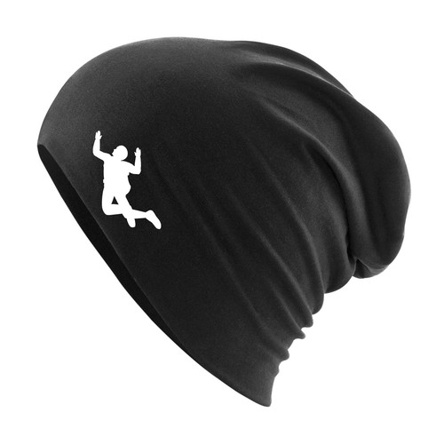 Beanie skydiving silhouette - beanie,