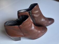 Giorgio Venuti Stiefelette LEDER hellbraun - Gr. 40 - 8cm Absatz