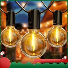 15M/30M LED Lichterkette Außen Strom Outdoor Glühbirnen mit 25/50er G40 Birnen