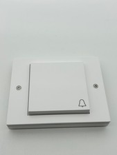 Gira System TX_44 1-fach Rahmen mit Wippe Klingelsymbol Reinweiß o. Dichtring N