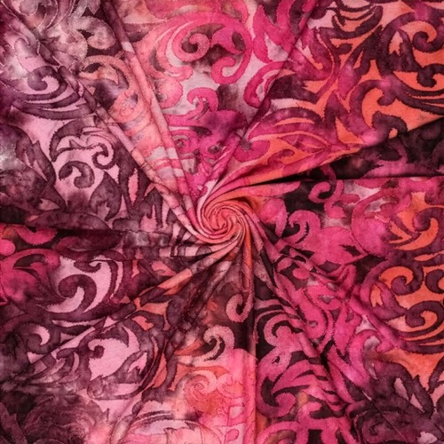 Batikstoff sienna mit - sienna,