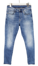 G-Star 3301 Straight Tapered Herrenjeans W30/L36 Whiskers Verblichen Blau