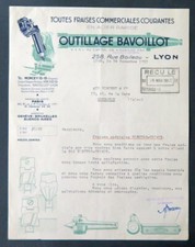 Rechnung LYON 1951 WERKZEUG