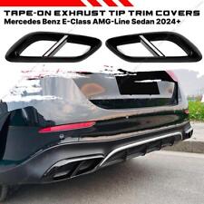 Für Mercedes E-Klasse W214 AMG Limo BJ. ab 2024 Auspuffblenden Blende ABS Satz