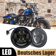 4,65 Zoll LED Scheinwerfer DRL Hi/Lo Strahl Für Harley Dyna Fat Bob FXDF 2008-16