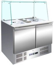 Saladette edelstahl salattheke - edelstahl,
