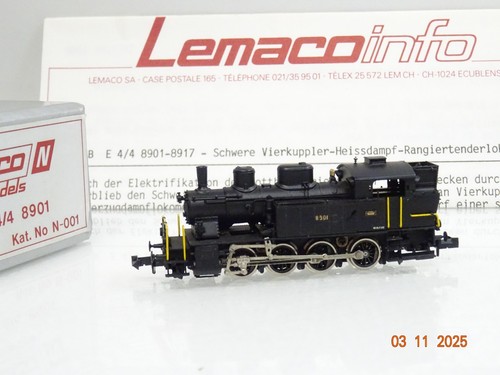 Lemaco 001 schweiz dampflok - lemaco, n
