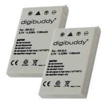 2 x 1180mAh Akku f Nikon